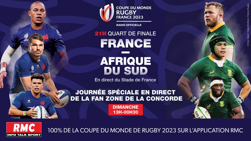 France-Afrique du Sud sur RMC
