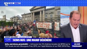 Aurillac: une manifestation en soutien d'une promeneuse seins nus, visée par la justice, dégénère