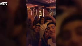 Berchiche et Cavani à l'anniversaire de l'Uruguayen et de Di Maria 