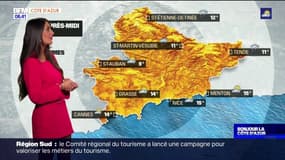 Météo Côte d’Azur: un mercredi nuageux, jusqu'à 15°C à Nice