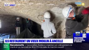 Hautes-Alpes: une association restaure un vieux moulin à eau à Ancelle