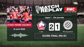 Lille 2-1 Montpellier : Mené, le Losc renverse Montpellier et se replace dans la course à l'Europe, le goal replay RMC