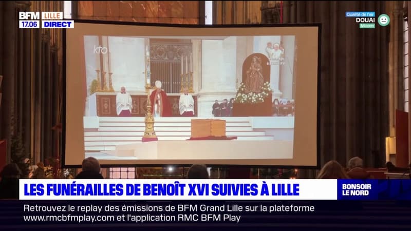 Lille: ils ont suivi les funérailles de Benoît XVI