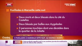 Marseille: 3 fusillades cette nuit, au moins 3 morts 