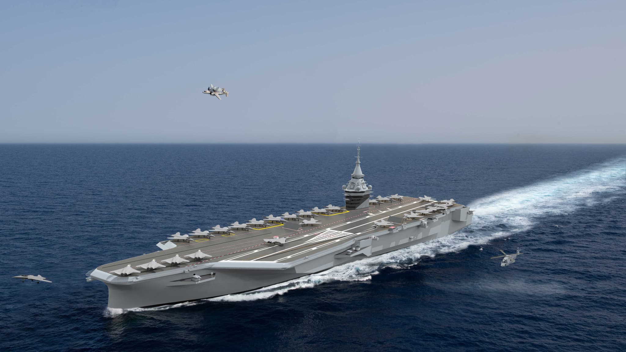 Le futur porte-avions. Le futur porte-avions.