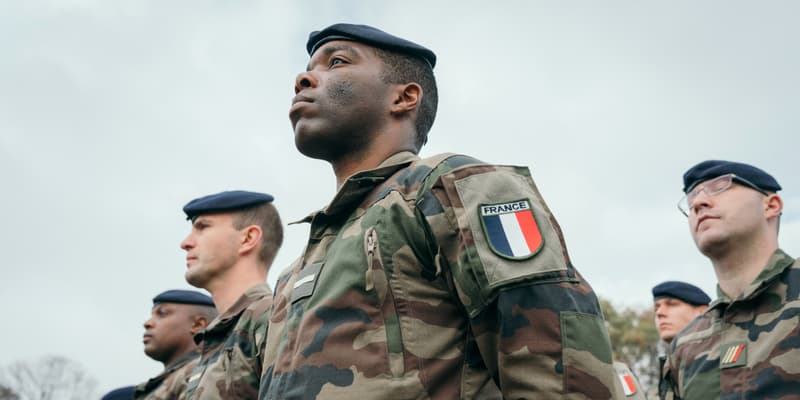 Soldats français en Roumanie en novembre 2022