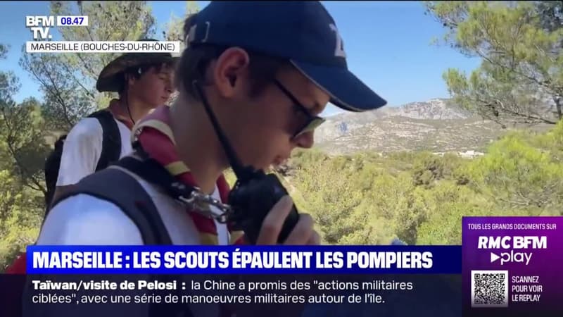 À Marseille, les Scouts épaulent les pompiers dans la lutte contre les départs de feu