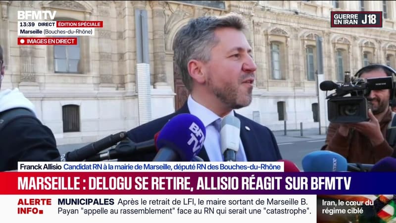 Retrait de Sébastien Delogu à Marseille: "Le vrai maire ne sera pas Benoît Payan mais Jean-Luc Mélenchon", réagit Franck Allisio, candidat RN