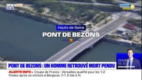 Hauts-de-Seine: un homme retrouvé pendu à une rembarde sur le pont de Bezons