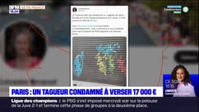 Paris: un tagueur condamné à verser 17.000 euros à la mairie