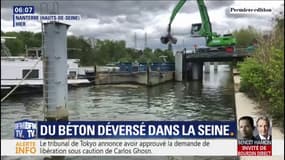 Vinci a déversé des résidus de béton dans la Seine, sur un chantier du RER E à Nanterre