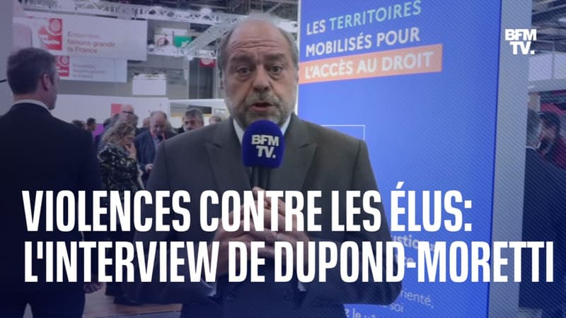 Violences contre les élus: l'interview d'Éric Dupond-Moretti en intégralité
