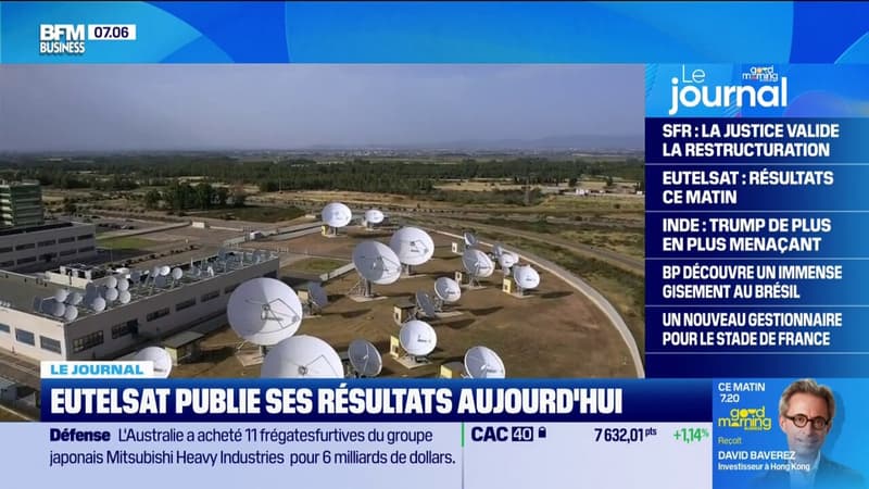 Eutelsat, fournisseur de services de communication satellitaire, publie ses résultats aujourd'hui