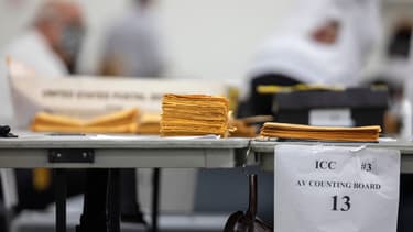 Centre dé décompte des votes à Détroit, au Michigan, le 4 novembre 2020
