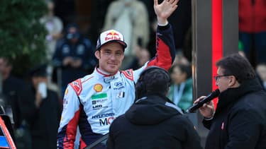 Le pilote belge Thierry Neuville lors du rallye Monte-Carlo 2024.