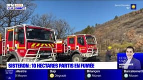 Sisteron: 10 hectares partis en fumée