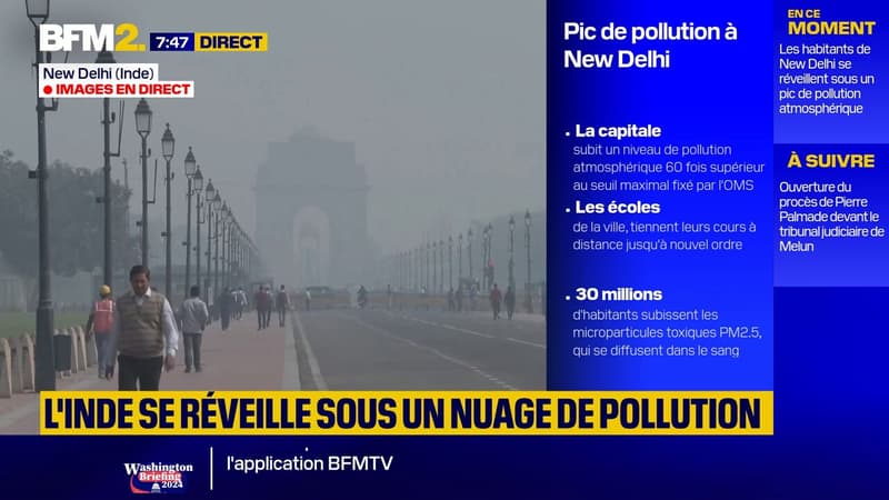 Inde: les habitants de New Delhi se réveillent sous la pollution atmosphérique