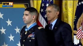 Florent Groberg, un soldat d'origine française, décoré par Barack Obama