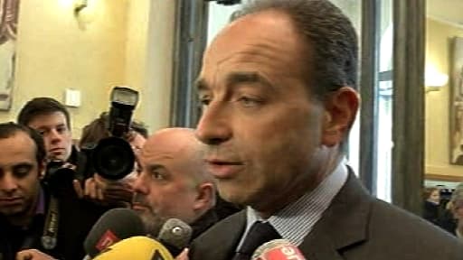 Jean-François Copé, mercredi, après le colloque des Amis de Nicolas Sarkozy.