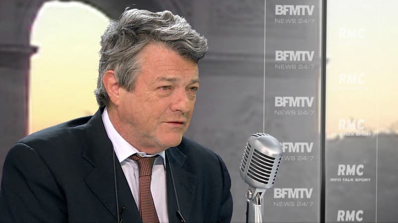 Jean-Louis Borloo sur le plateau de BFMTV et RMC, le 13 janvier.