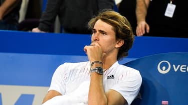 Alexander Zverev lors de l'Open Sud de France à Montpellier, le 6 février 2022