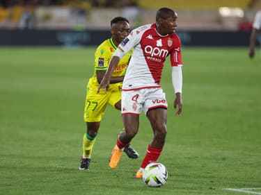 Mohamed Camara, lors du match entre l'AS Monaco et Nantes