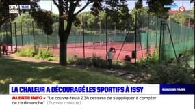  Issy-les-Moulineaux: la chaleur a découragé certains sportifs du mercredi 