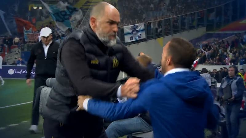 Toulouse-OM: l'énorme joie de Tudor, qui a secoué l’un de ses adjoints au coup de sifflet final