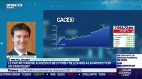 Mikaël Jacoby (Oddo BHF) : Le CAC 40 s'ancre au-dessus des 7 000 points, les prix à la production US s'envolent - 09/11