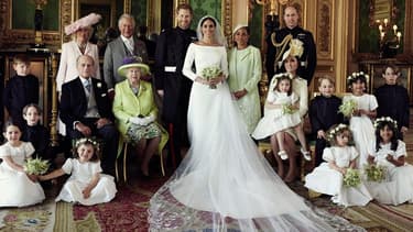 L'une des trois photos officielles du mariage de Meghan et Harry