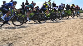Les pavés de Paris-Roubaix en avril 2023