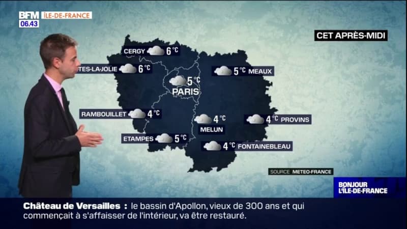 Météo Paris-Île-de-France: le ciel est gris ce mercredi, jusqu'à 5°C attendus à Paris