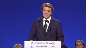 François Baroin lors du meeting des Républicains ce samedi à Paris. 