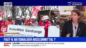 "C'est indispensable de nationaliser ArcelorMittal", estime Sophie Binet, secrétaire générale de la CGT