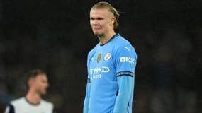 Erling Haaland avec Manchester City en novembre 2024
