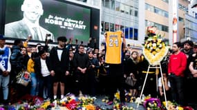 Un hommage à Kobe Bryant, à Los Angeles le 26 janvier 2020
