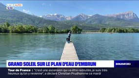 Les Haut-Alpins profitent du beau temps sur le plan d'eau d'Embrun