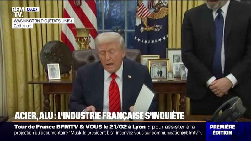 Acier et aluminium: Donald Trump signe un décret pour imposer 25% de droits de douanes, l'industrie française s'inquiète