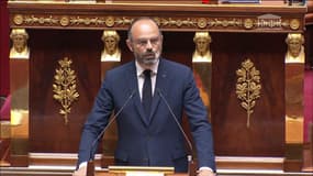 Edouard Philippe à l'Assemblée nationale, le 28 avril 2020.