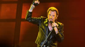 Johnny Hallyday en concert à Bordeaux en juin 2013.
