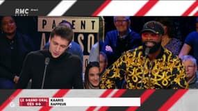 #GrandOral - Mea culpa de @MaximeLledo face à @KaarisOfficiel1  : "Je vais être honnête, j'ai été odieux avec vous, et le problème c'est qu'en vous voyant aujourd'hui je vous trouve sympa et drôle !" #GGRMC 