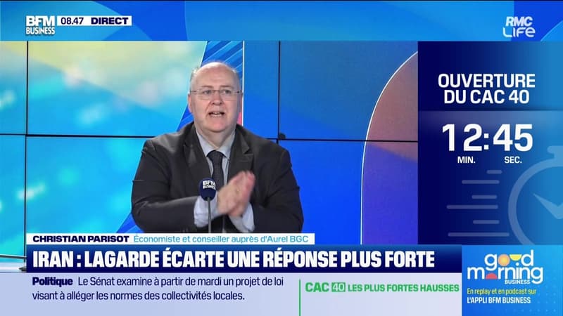 Le club de la Bourse : Moyen-Orient, une réponse plus forte de la BCE n'est pas nécessaire pour Christine Lagarde - 23/06