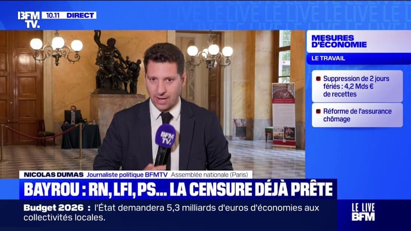 Budget 2026: François Bayrou appelé à revoir sa copie par l'opposition