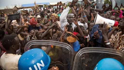 La visite des Casques Bleus des Nations Unies, le 25 octobre 2017