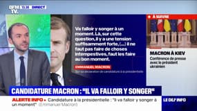 Emmanuel Macron sur sa candidature à la présidentielle: "Il va falloir y songer"  