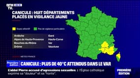Huit départements du sud-est de la France placés en vigilance jaune canicule