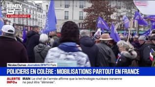 À Paris, la manifestation des policiers pour exprimer leur colère a débuté place de la Bastille