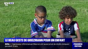 Ces deux enfants ont reçu un beau cadeau d'Antoine Griezmann à la fin du match mardi