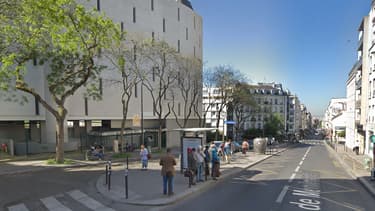 L'agression s'est produite à ce niveau de la rue de Ménilmontant