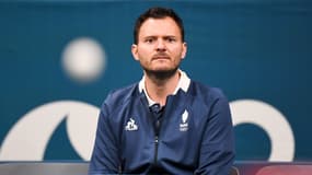 Nathanaël Molin, entraîneur de l'équipe de France de tennis de table, en juillet 2024